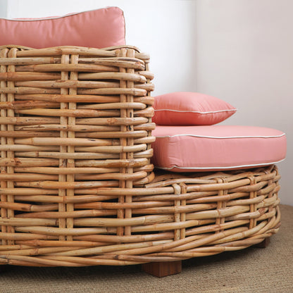 Rattan daybed – Stuttgart, natural natural materials in boho style