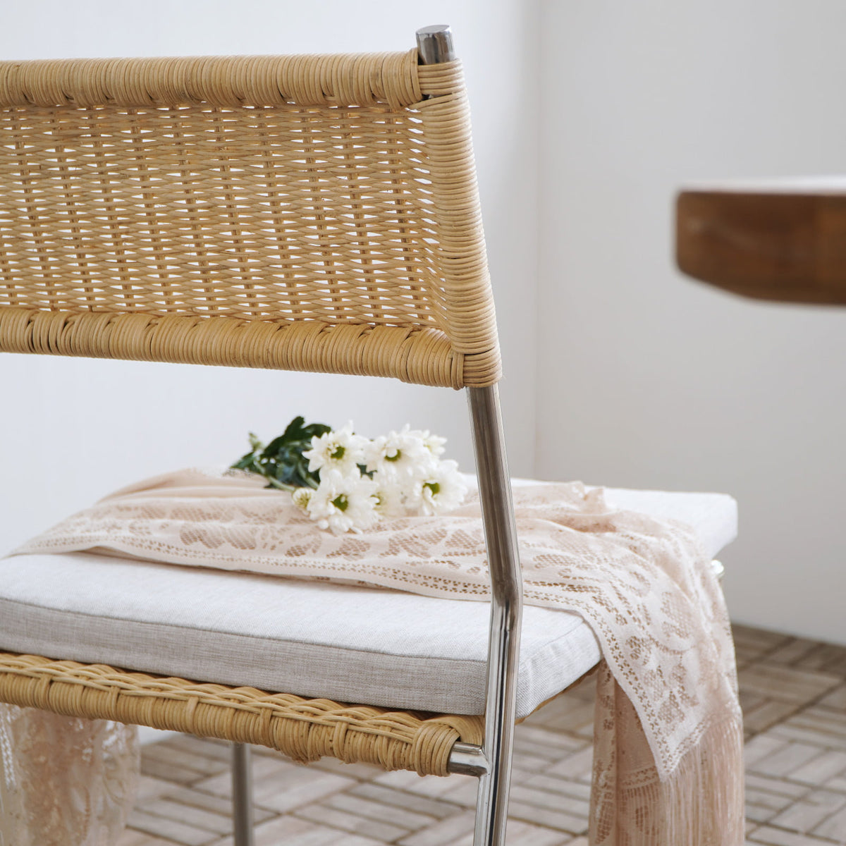 Rattan stackable chair Hudson – boho furniture, handwoven and handmade in Bali