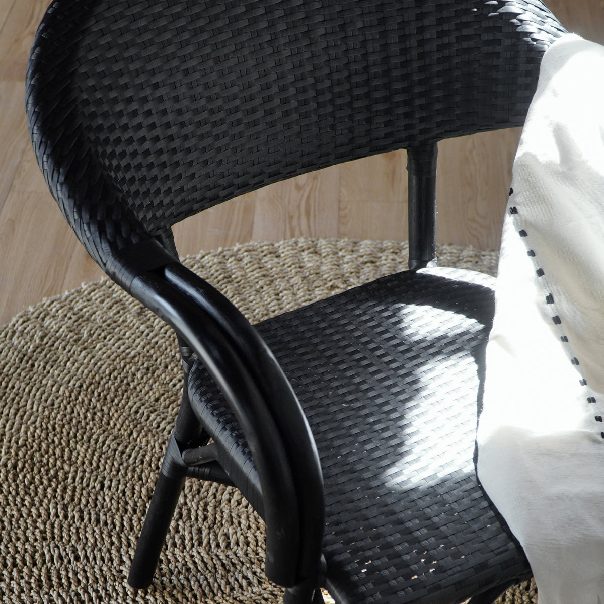 Korinos – natural materials armchair, boho furniture from Bali
