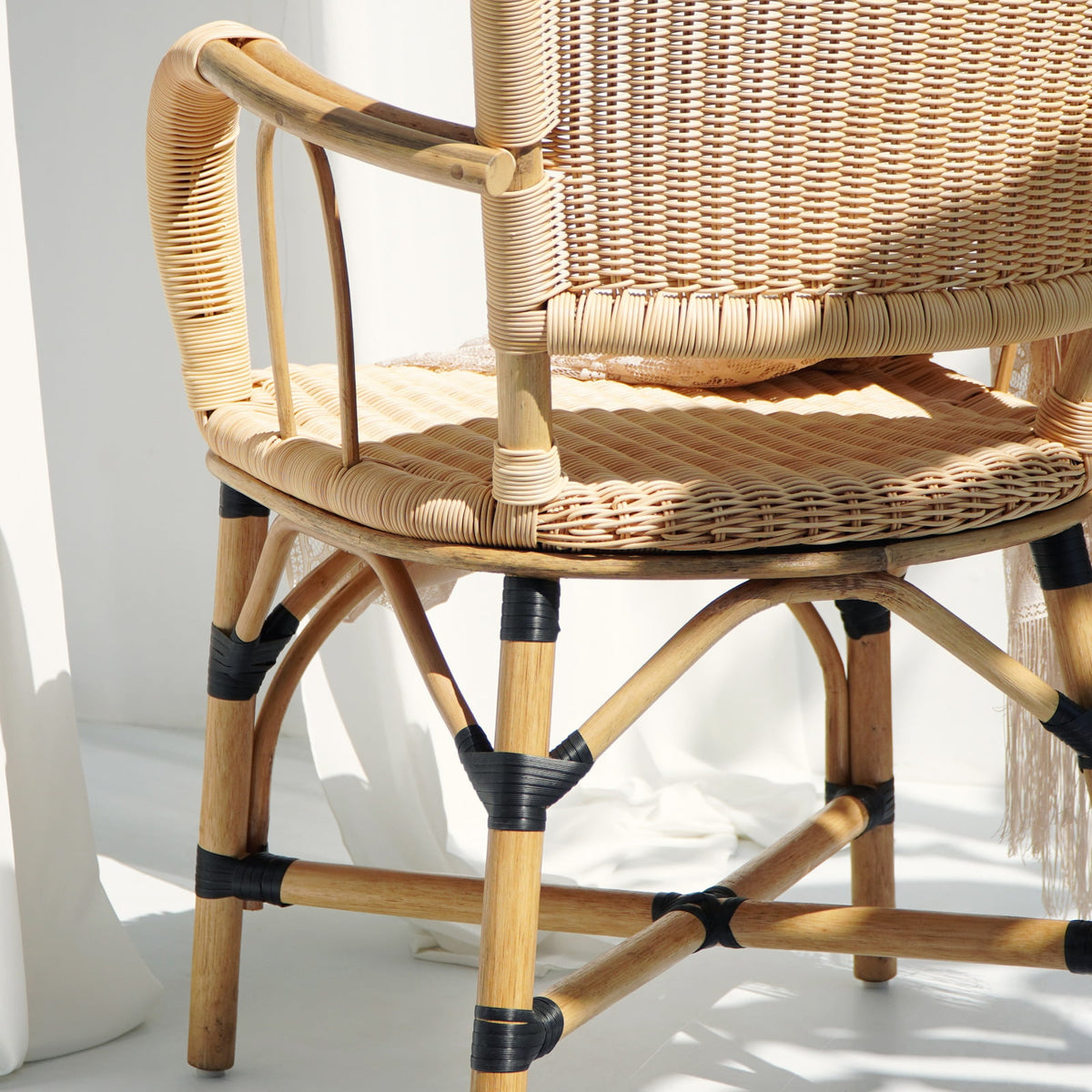 Odelia – natural materials armchair, boho furniture from Bali