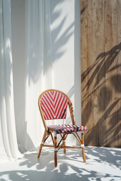 Handmade leather bistro chair – the Bistro Chair, boho furniture made in Bali