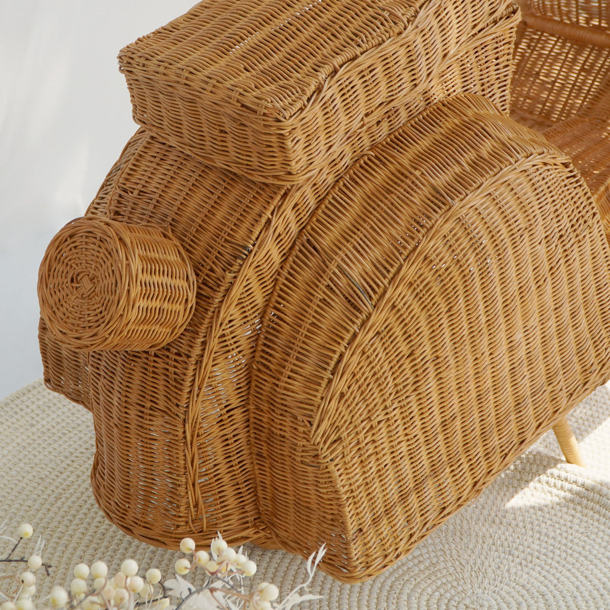 Rattan decorative piece – Vespa, natural natural materials in boho style