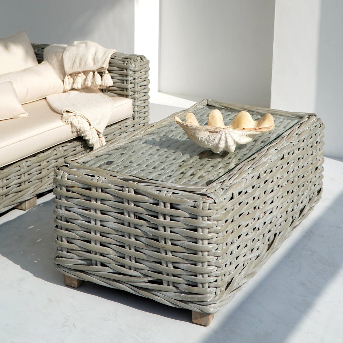 Handcrafted mahogany living set – Saint Tropez, boho furniture from BaliSouk