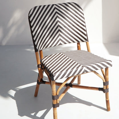 Leather bistro chair Java – handmade in Bali, boho style
