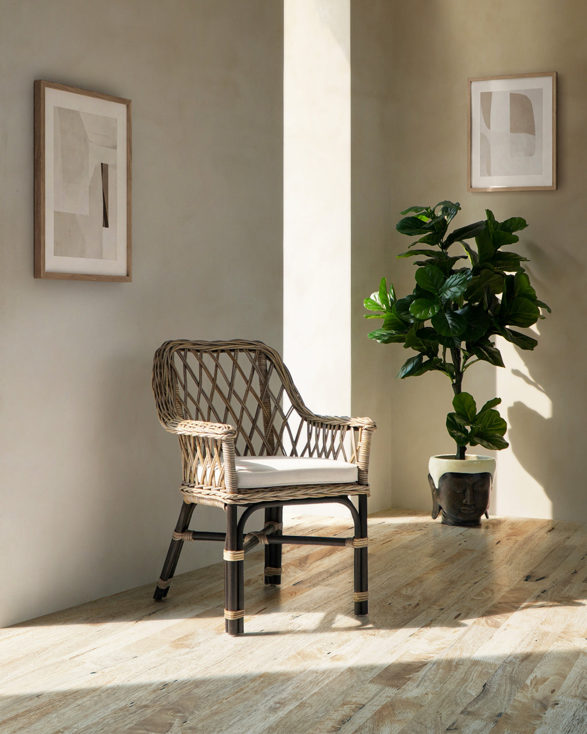rattan chair Torres Armchair – boho decor handcrafted in Bali by BaliSouk