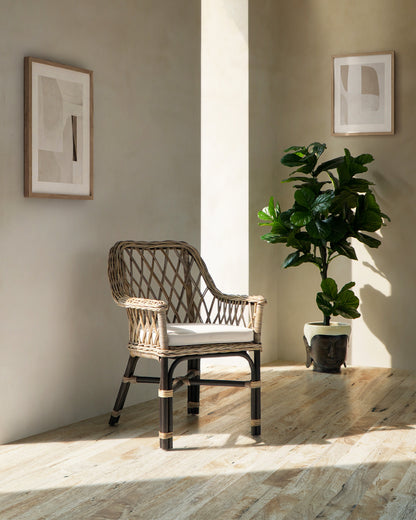 rattan chair Torres Armchair – boho decor handcrafted in Bali by BaliSouk