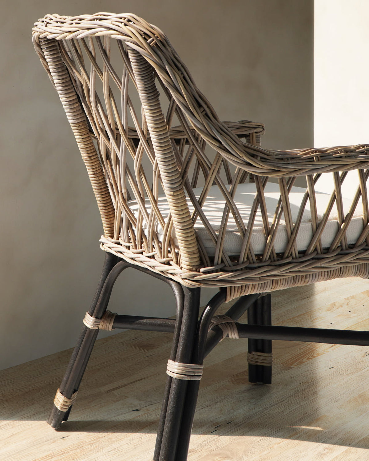 rattan chair Torres Armchair – boho decor handcrafted in Bali by BaliSouk (view 2)