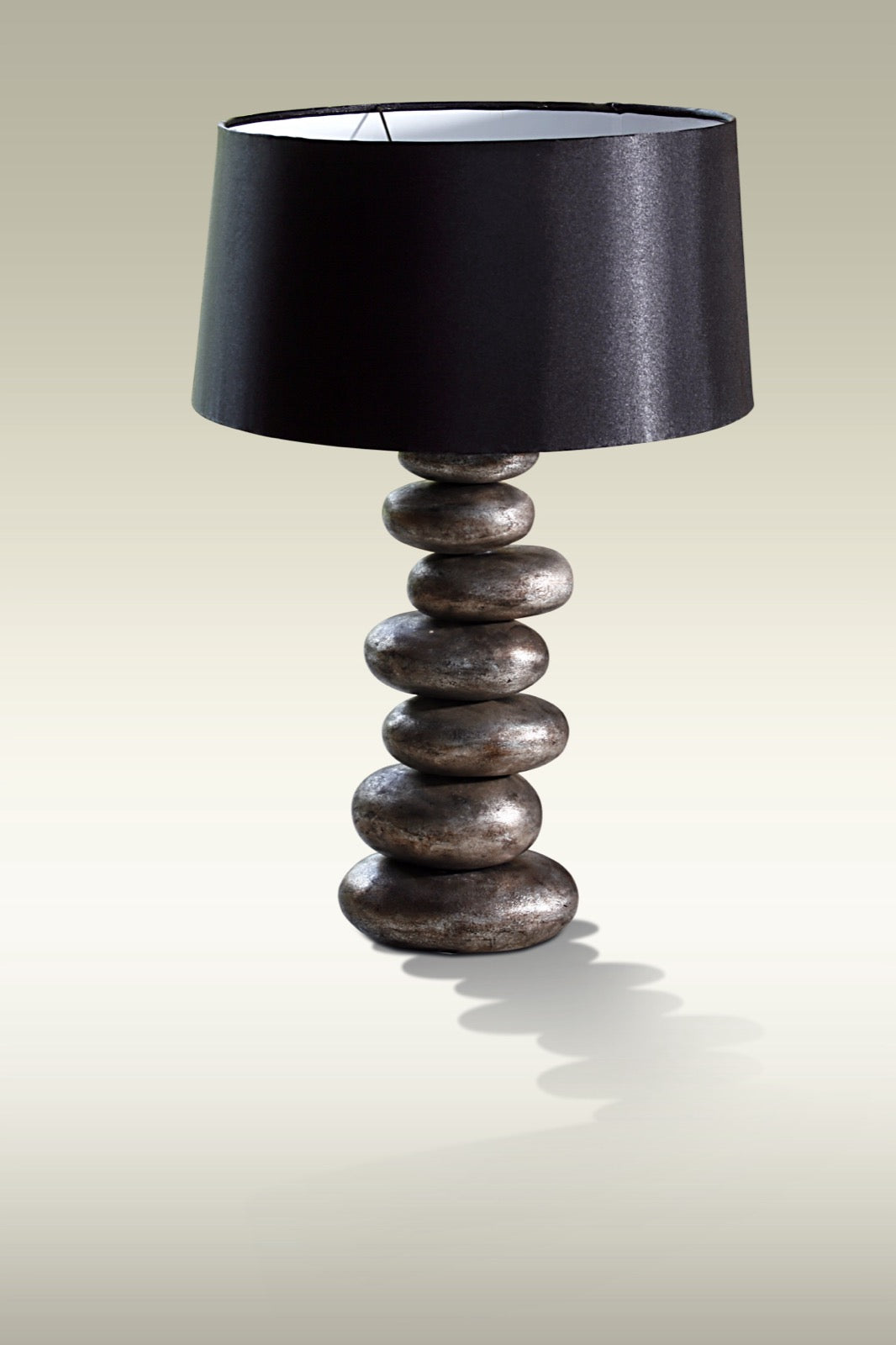 Handmade stone lamp – the Stone Base, boho decor made in Bali
