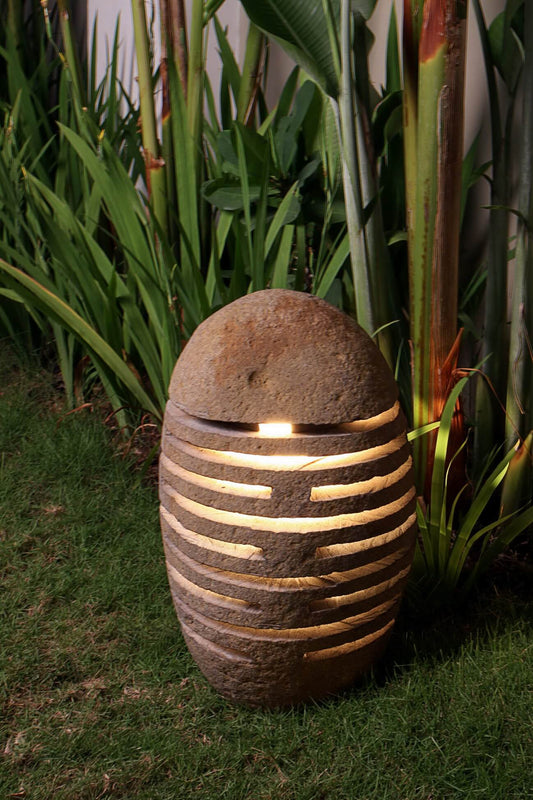 River Stone Lamp Without Electric Cable