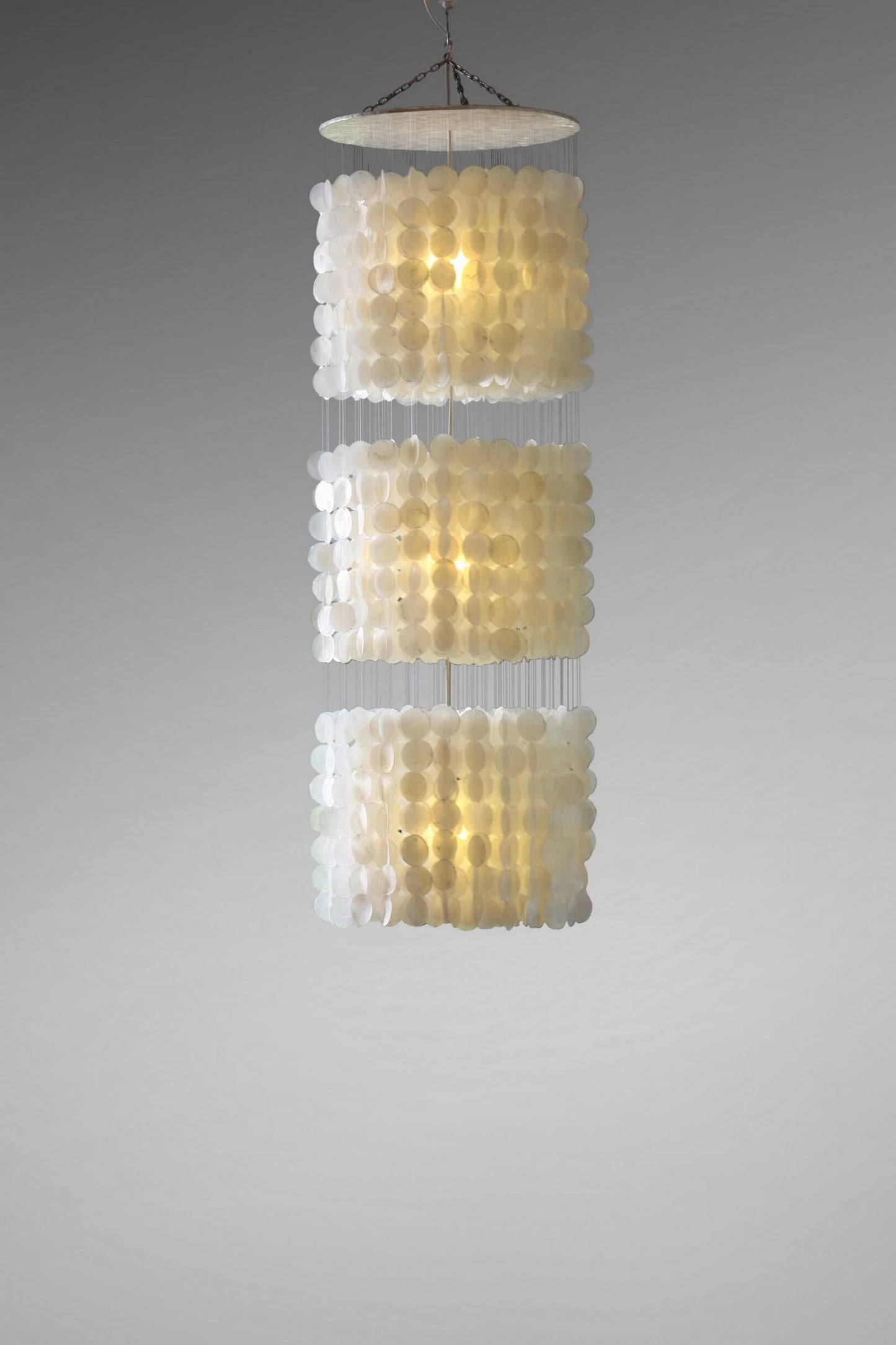 Three Stacking Shell Lamp Without Eletric Cable