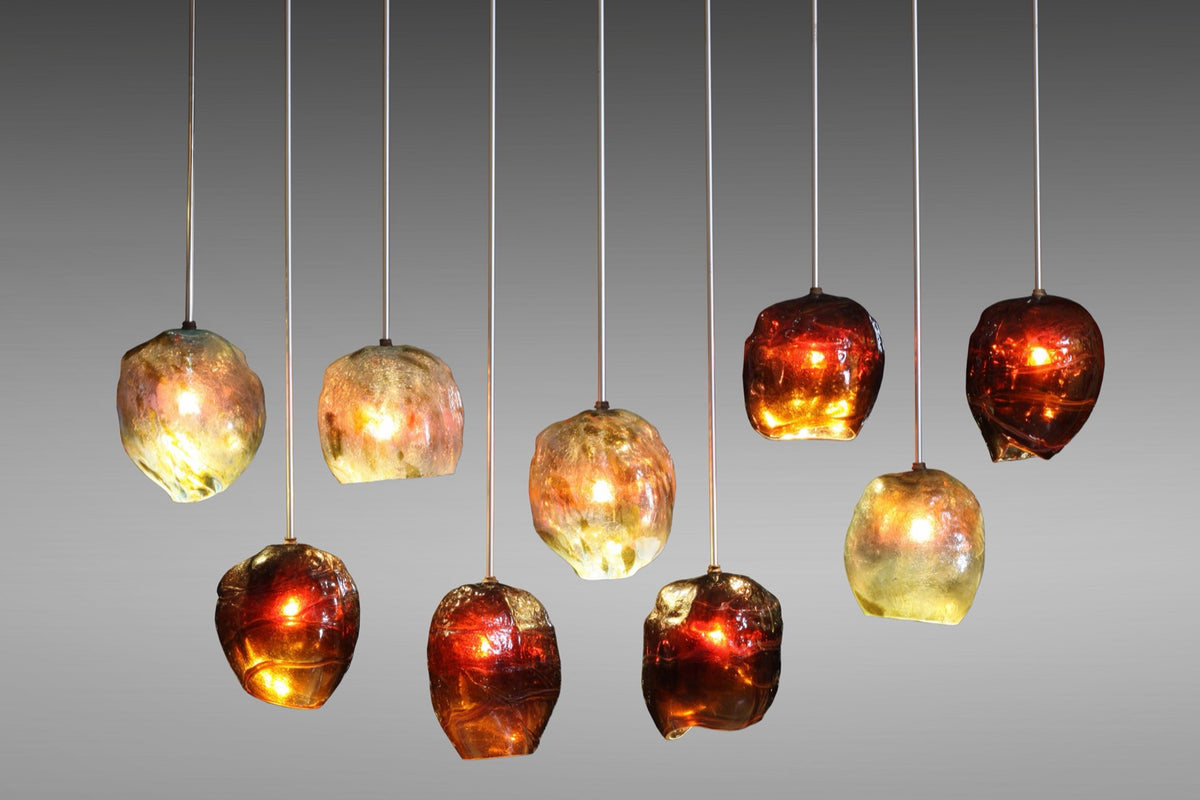 Glass pendant lamp by BaliSouk – boho decor made in Bali
