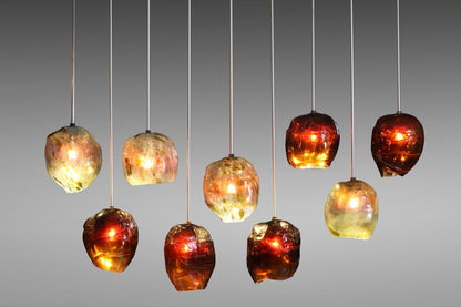Glass pendant lamp by BaliSouk – boho decor made in Bali