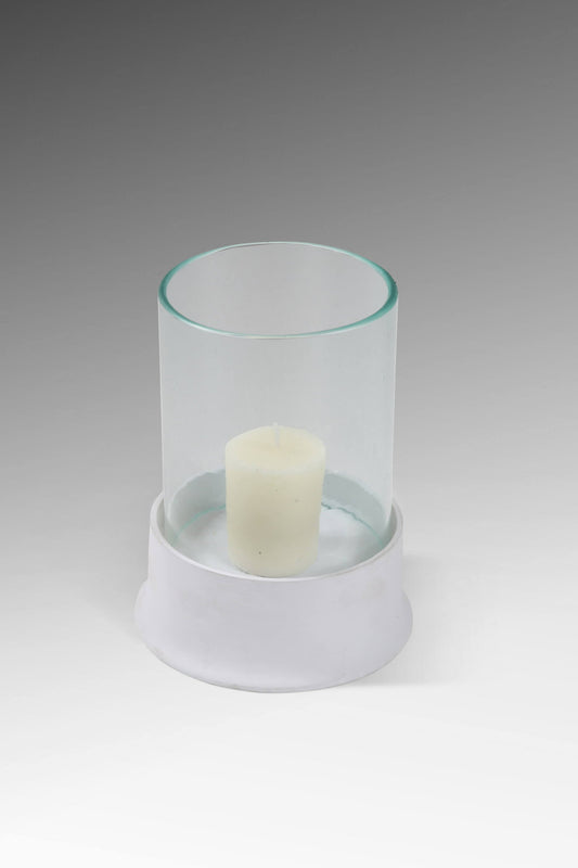 Legian Short White Candle Holder