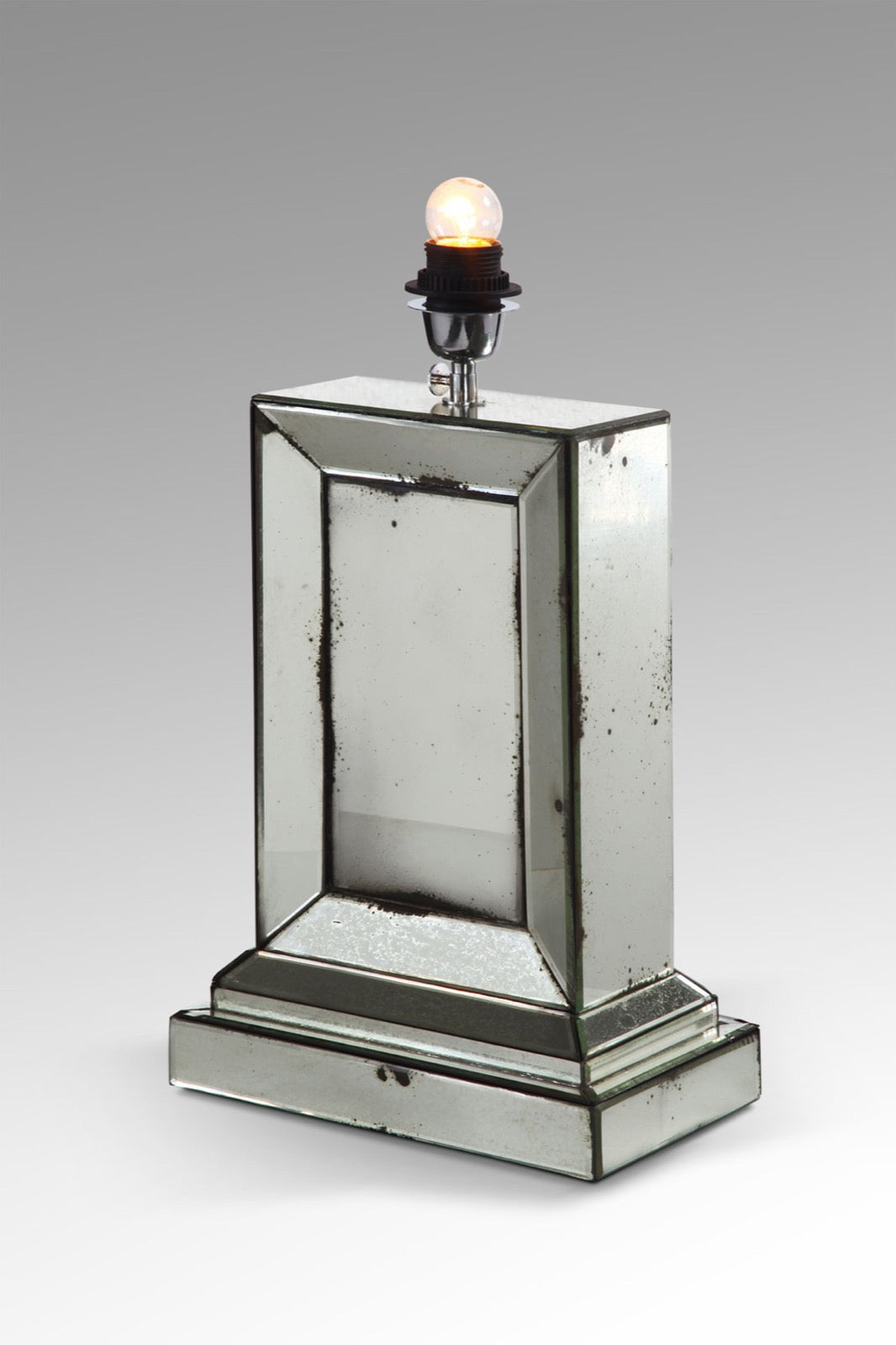 Glass table lamp Duarte – boho decor handcrafted in Bali by BaliSouk