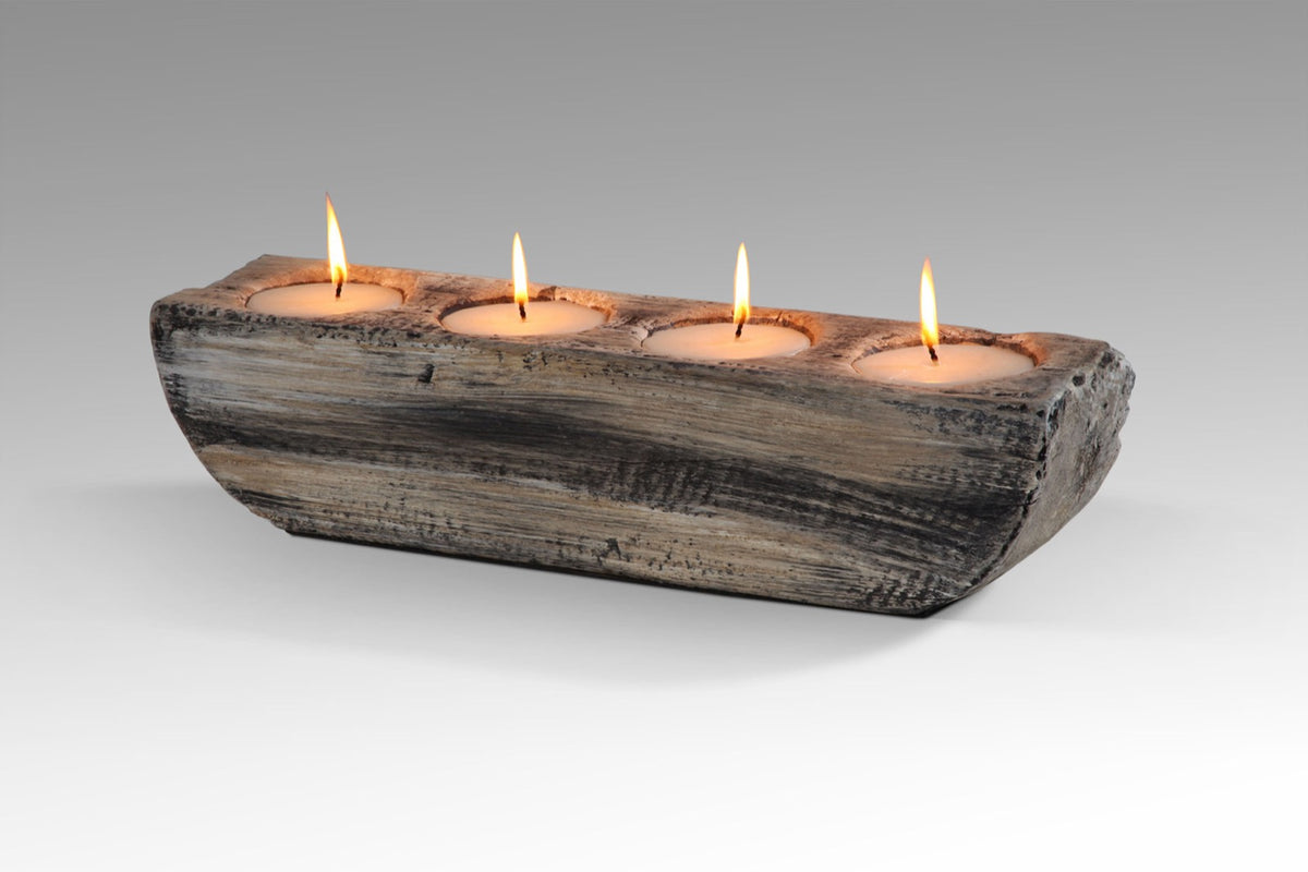 The Curved Block Light lamp – natural materials, boho decor handmade in Bali