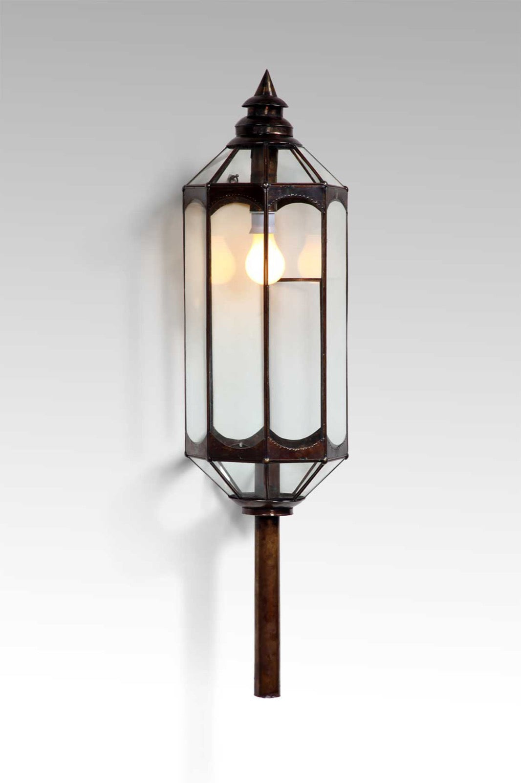 Wall Lantern Big wall lantern in natural materials – handmade boho decor from Bali