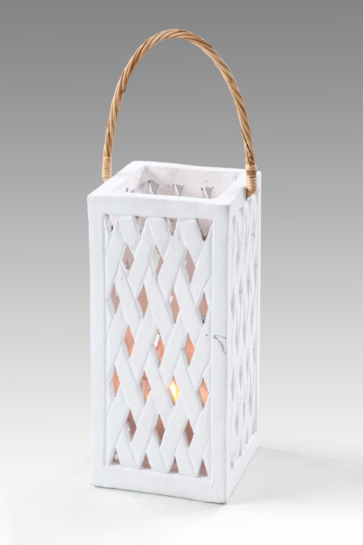 Lantern With Canlde Glass