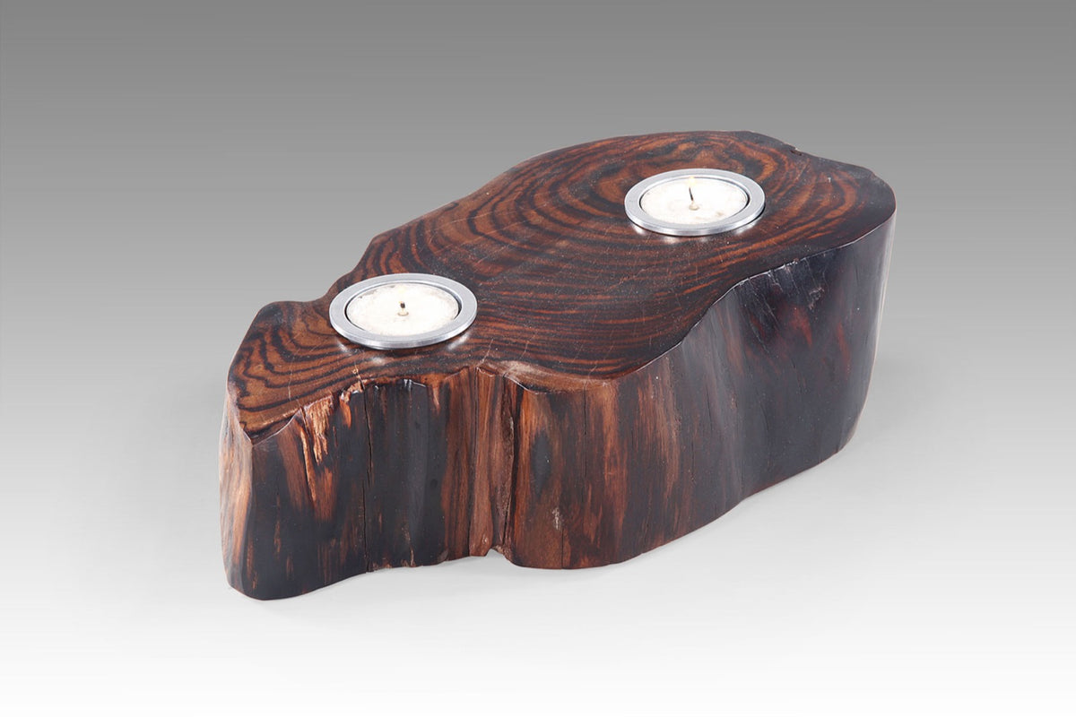 Handcrafted teak candle holder – Candle Holder, boho decor from BaliSouk