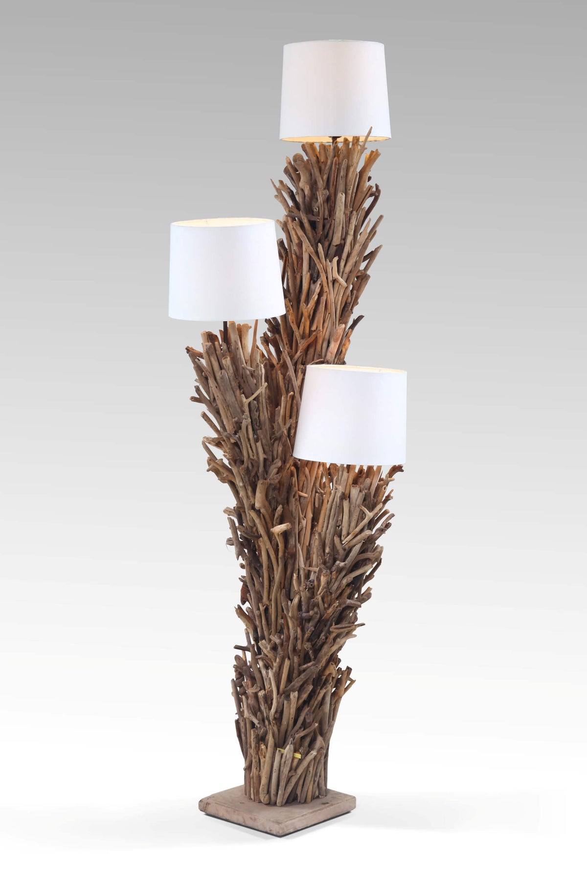 Mangrove Floor Lamp Without Electric Cable – Set of 2
