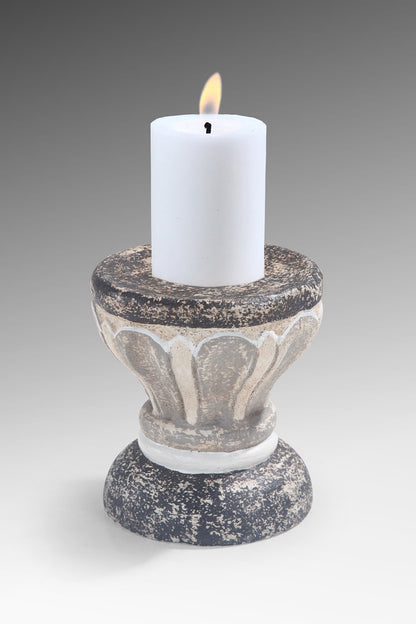 Candle Holder candle holder in natural materials – boho decor by BaliSouk