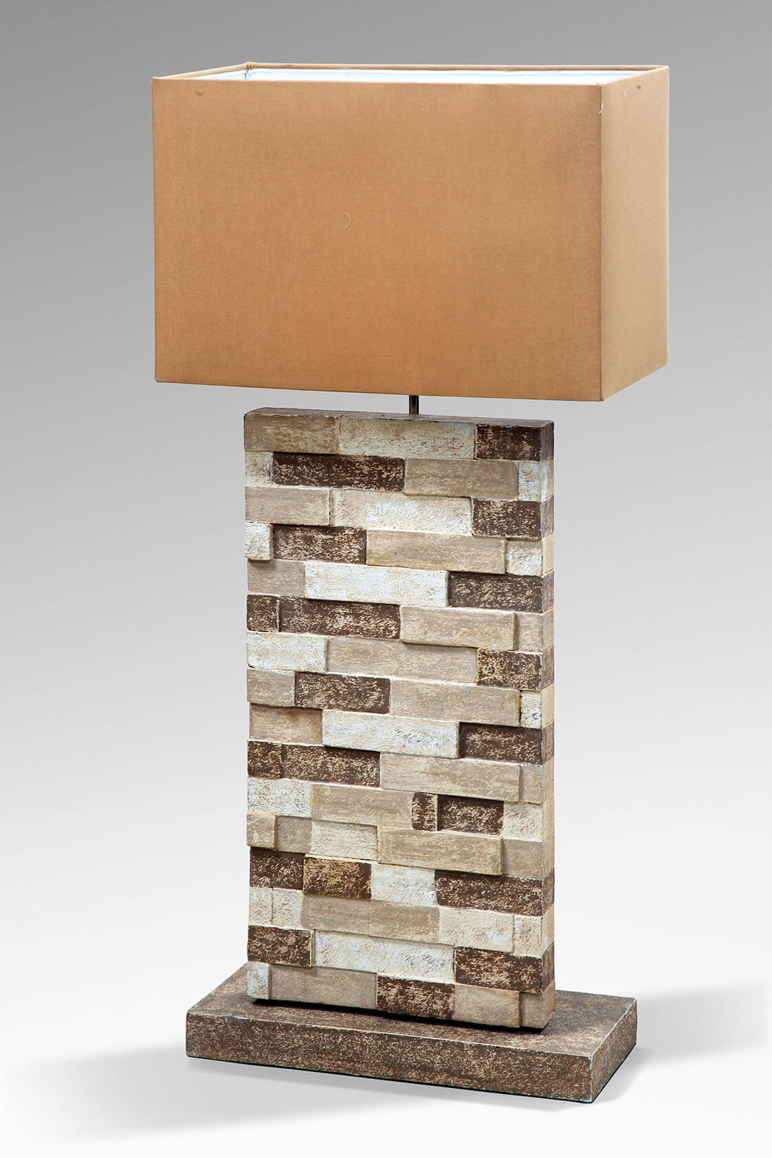 Bricks Table Lamp Without Electric Cable