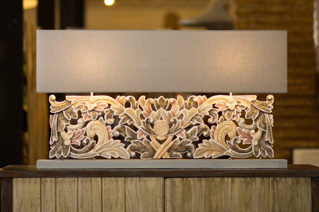 Bali Furniture – Melati Table Lamp Without Electric Cable – The Melati Table Lamp Without Electric C