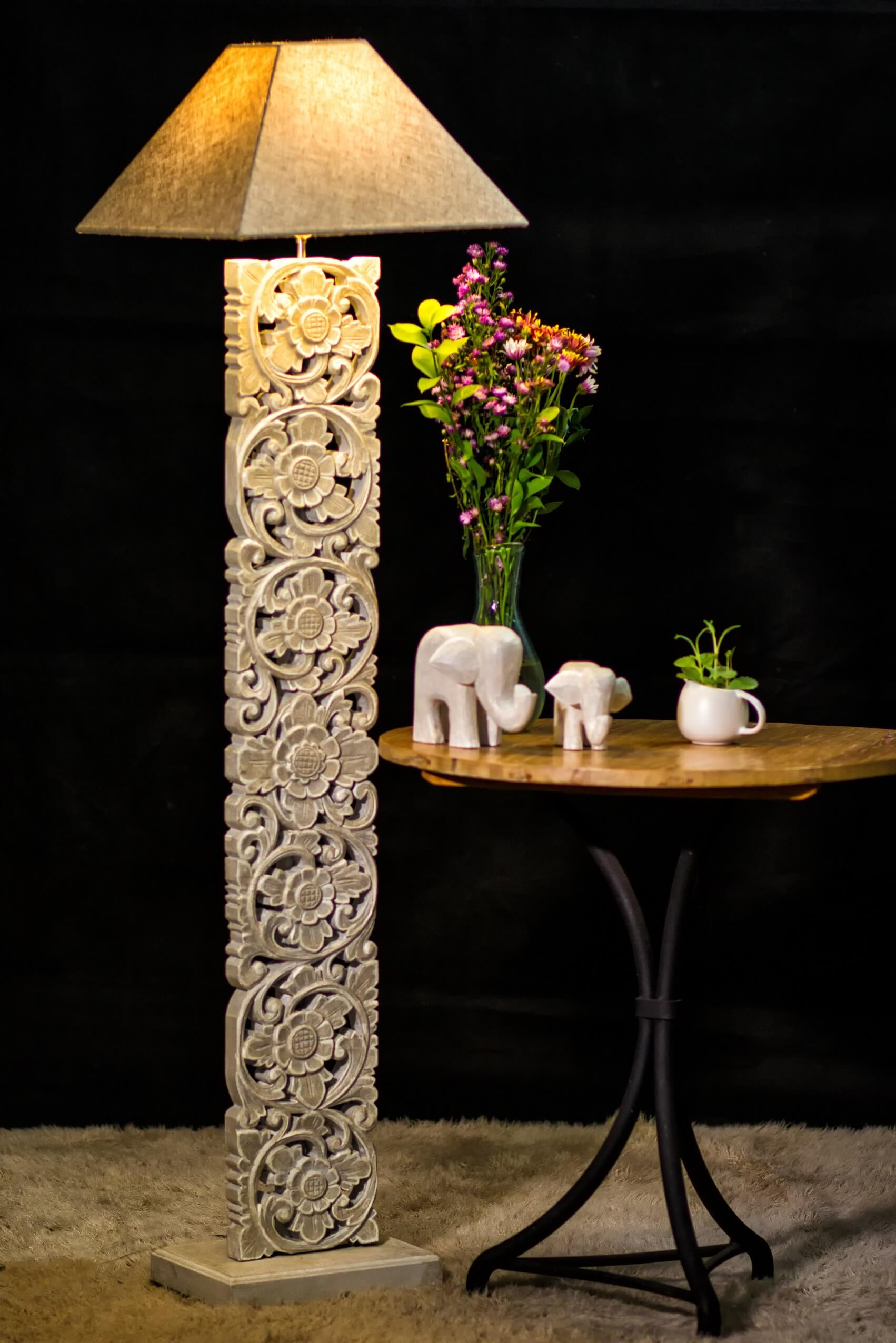 Bali Standing Lamp Including Shade - Without Electric Cable