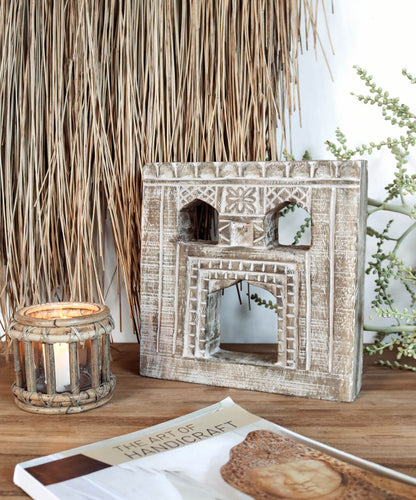 Salman Candle Holder Carving 