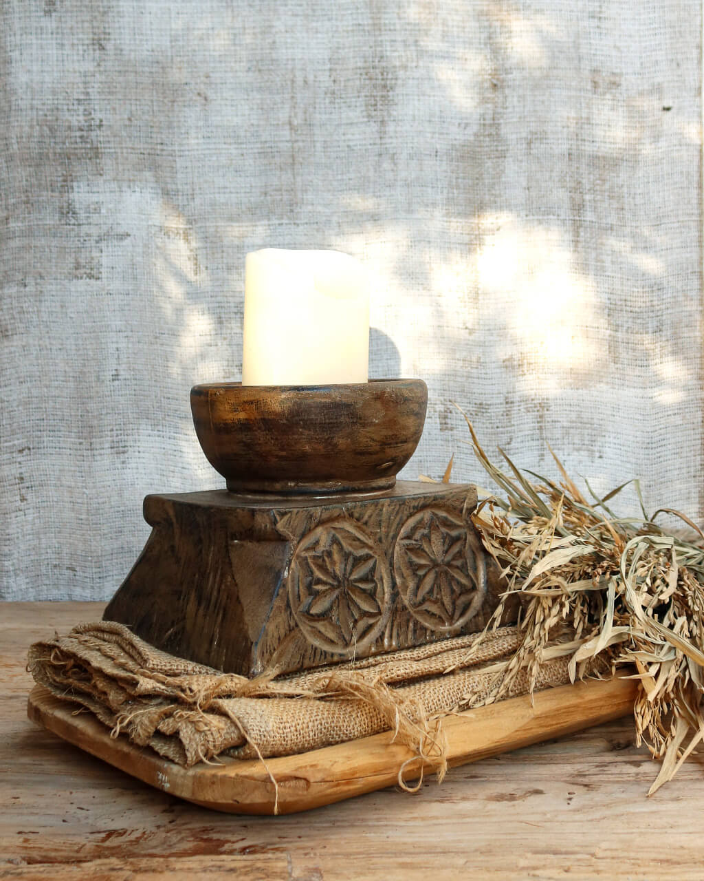 Kapoor Candle Holder Round Medium