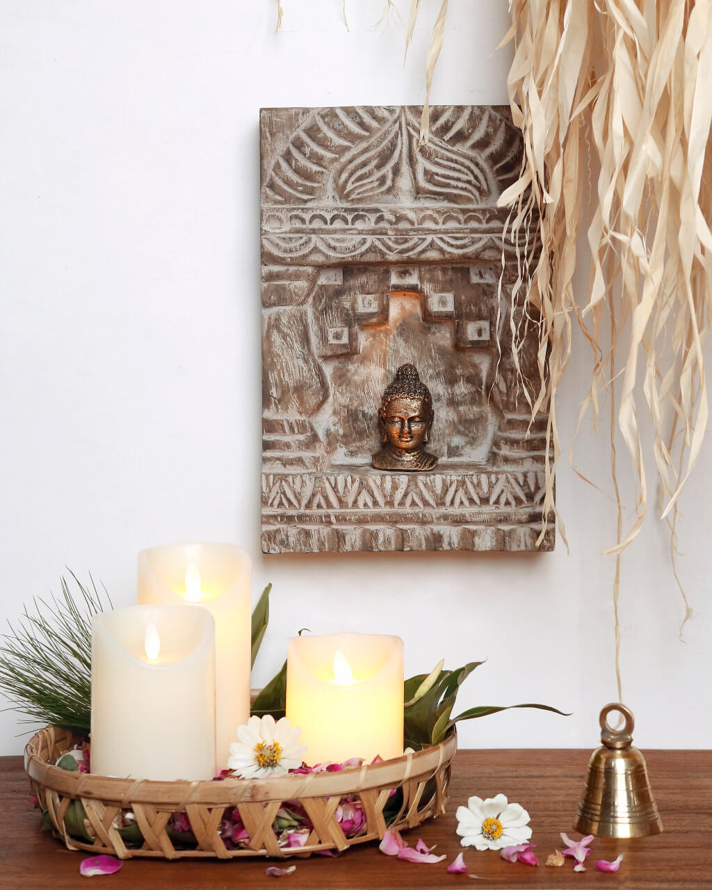 Sanjiv Candle Holder Carving