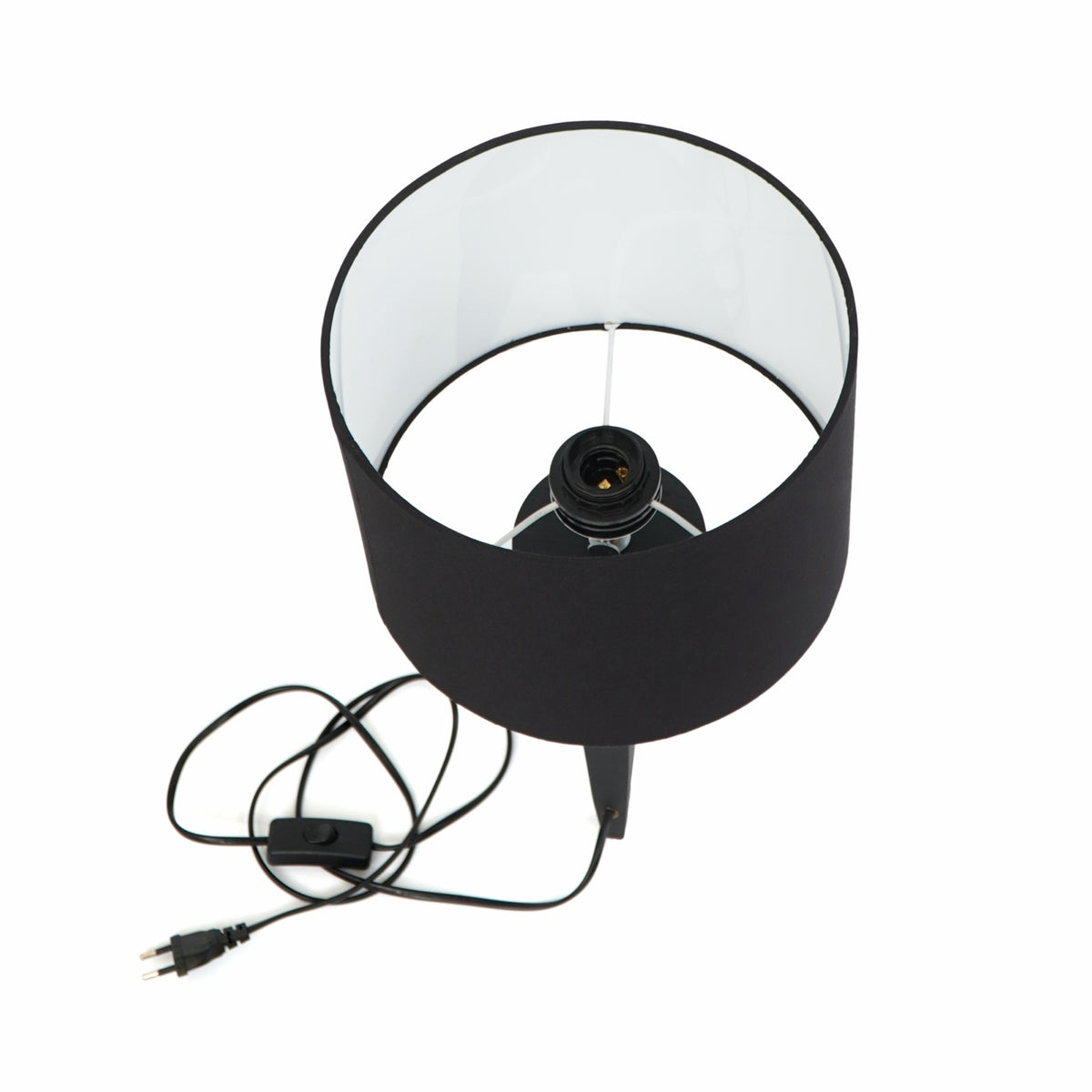 Teak table lamp Faro – handmade in Bali, boho style