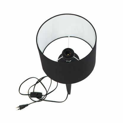 Teak table lamp Faro – handmade in Bali, boho style