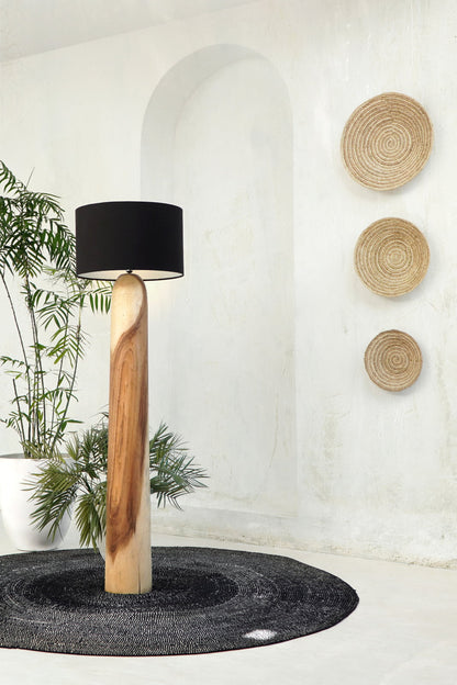 Handmade teak floor lamp – the Daiki Standing, boho decor made in Bali