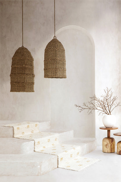 Seagrass pendant lamp Winny – boho decor handcrafted in Bali by BaliSouk