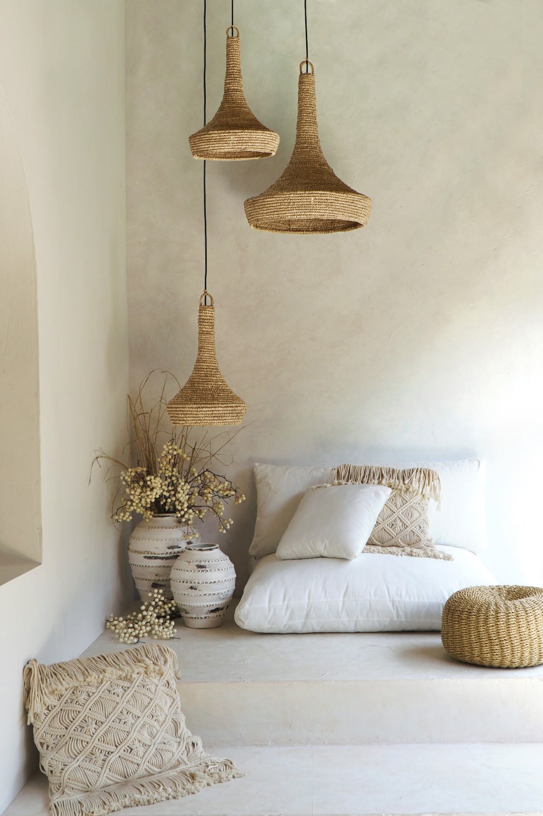 Lingga Hanging Lamp Set Of Three Without Electric Cable