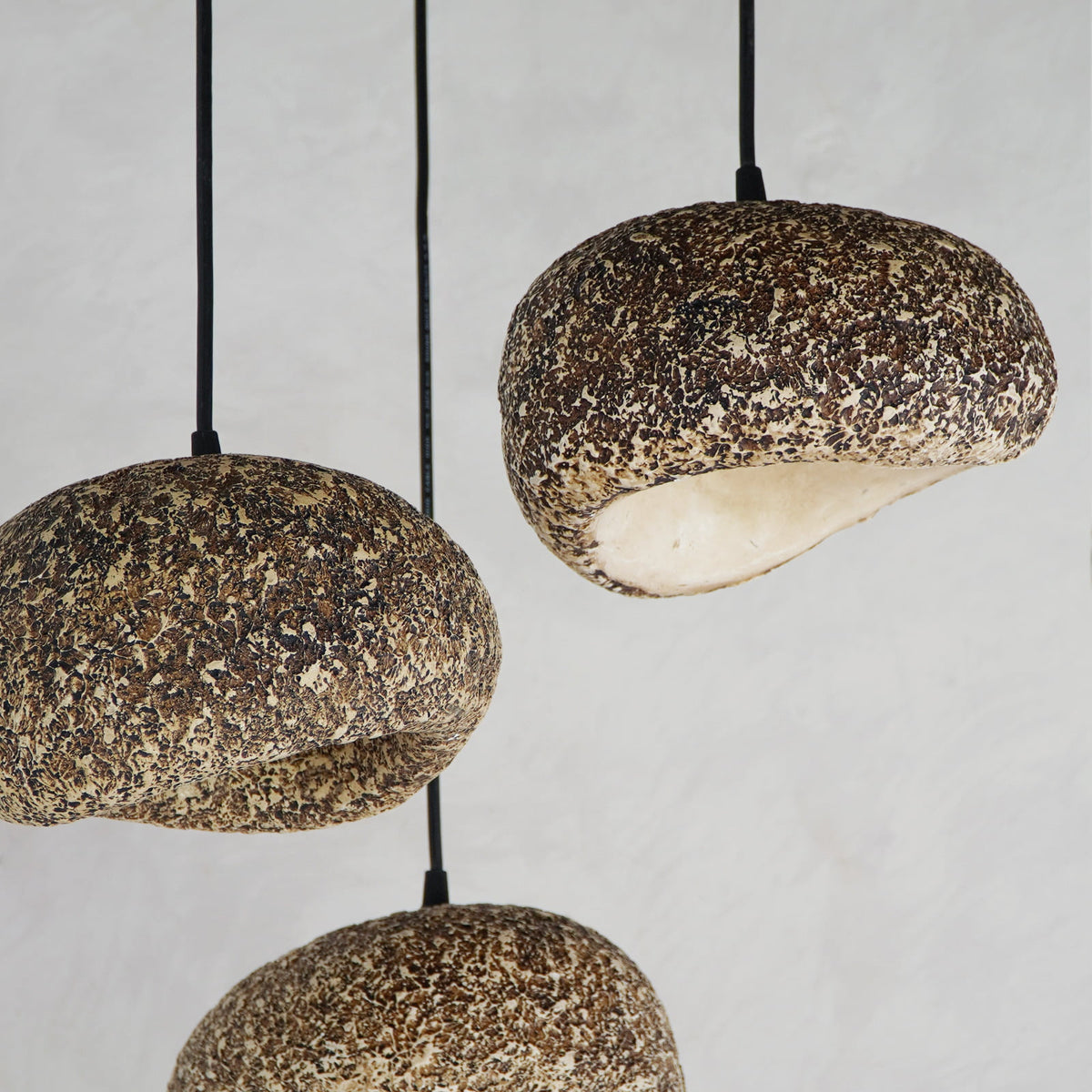 Resin pendant lamp – Malvino, natural natural materials in boho style