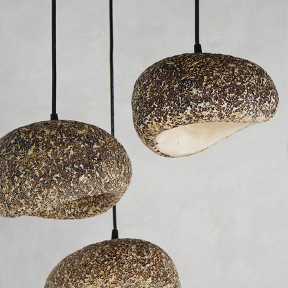 Resin pendant lamp – Malvino, natural natural materials in boho style