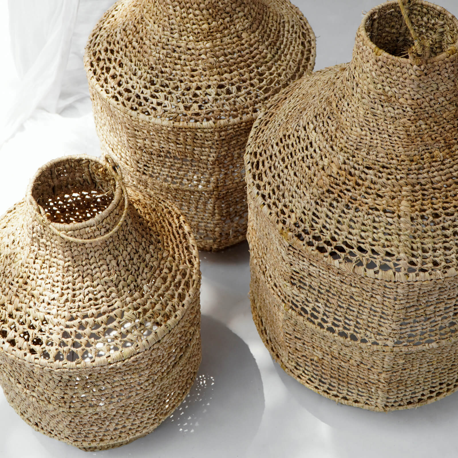 Bali Furniture – Nora Hanging Lamp Set Of Three - Without Chain Without Electric Cable