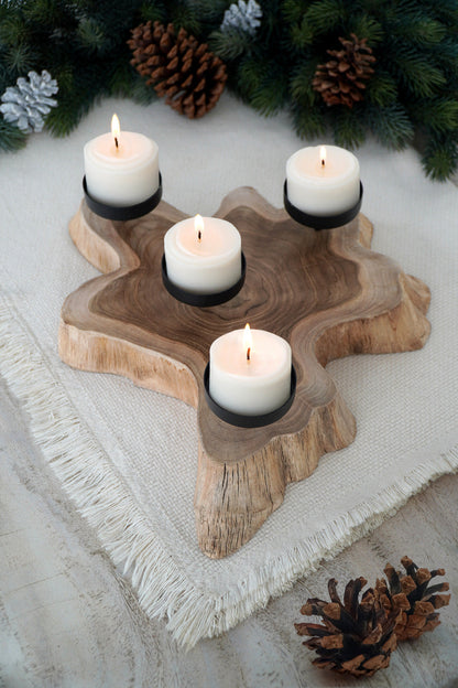 Bali Furniture – Thomson Root Candle Holder With 4 – Thomson Root Candle Holder With 4 brings