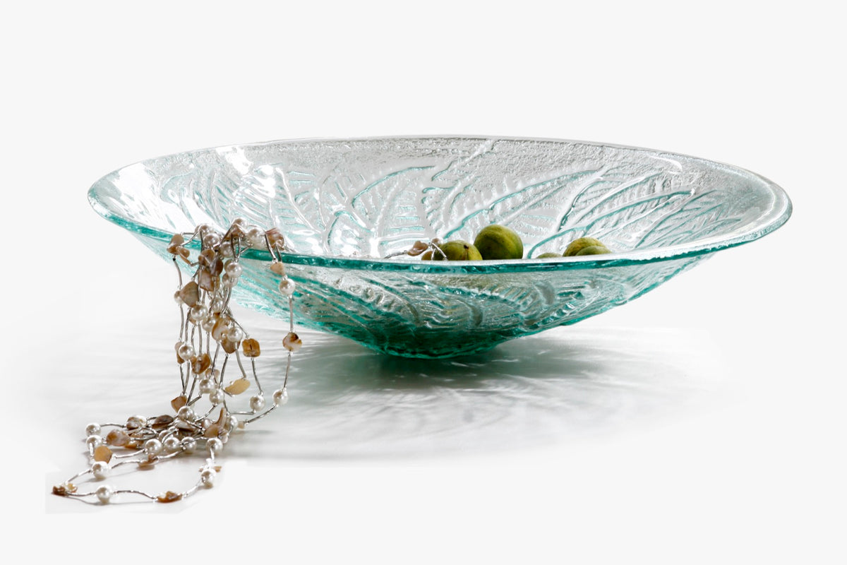 The Glass plate – natural materials, boho decor handmade in Bali