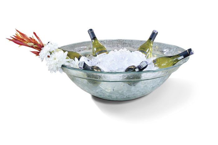 Glass bowl – Glass Wine – boho decor handmade in Bali by BaliSouk