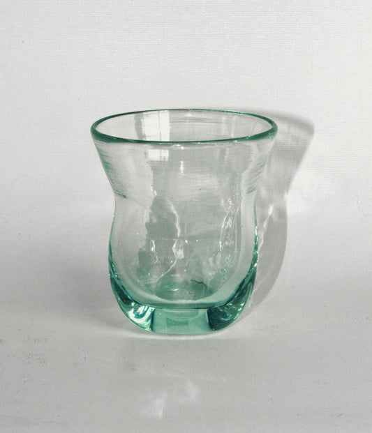 Boho glass cup Sugar, handcrafted Bali tableware for the home