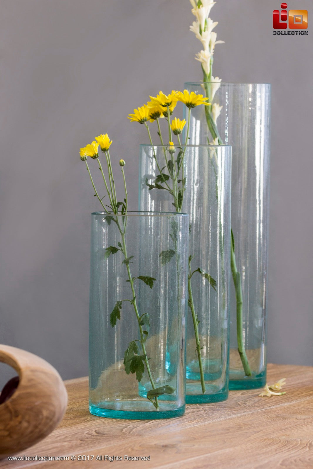 Glass Vase Set Of Three