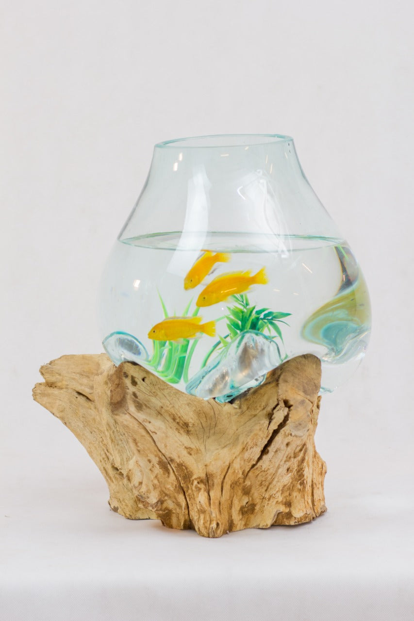 Solo Water Drop – natural materials aquarium, boho decor from Bali