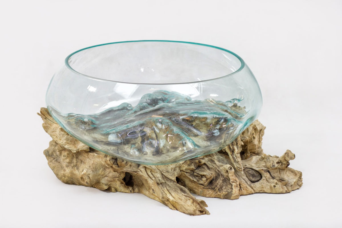 Water Drop fish bowl by BaliSouk – boho decor made in Bali
