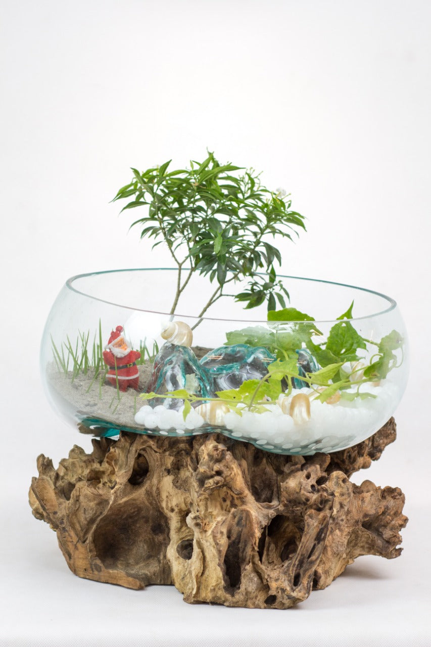 Water Drop fish bowl by BaliSouk – boho decor made in Bali