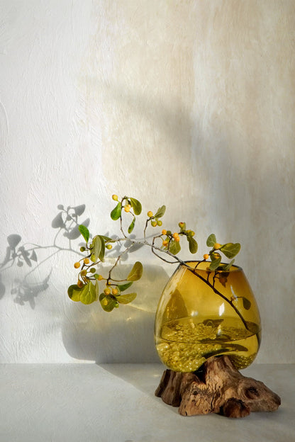 The Solo Water Drop decorative piece – natural materials, boho decor handmade in Bali