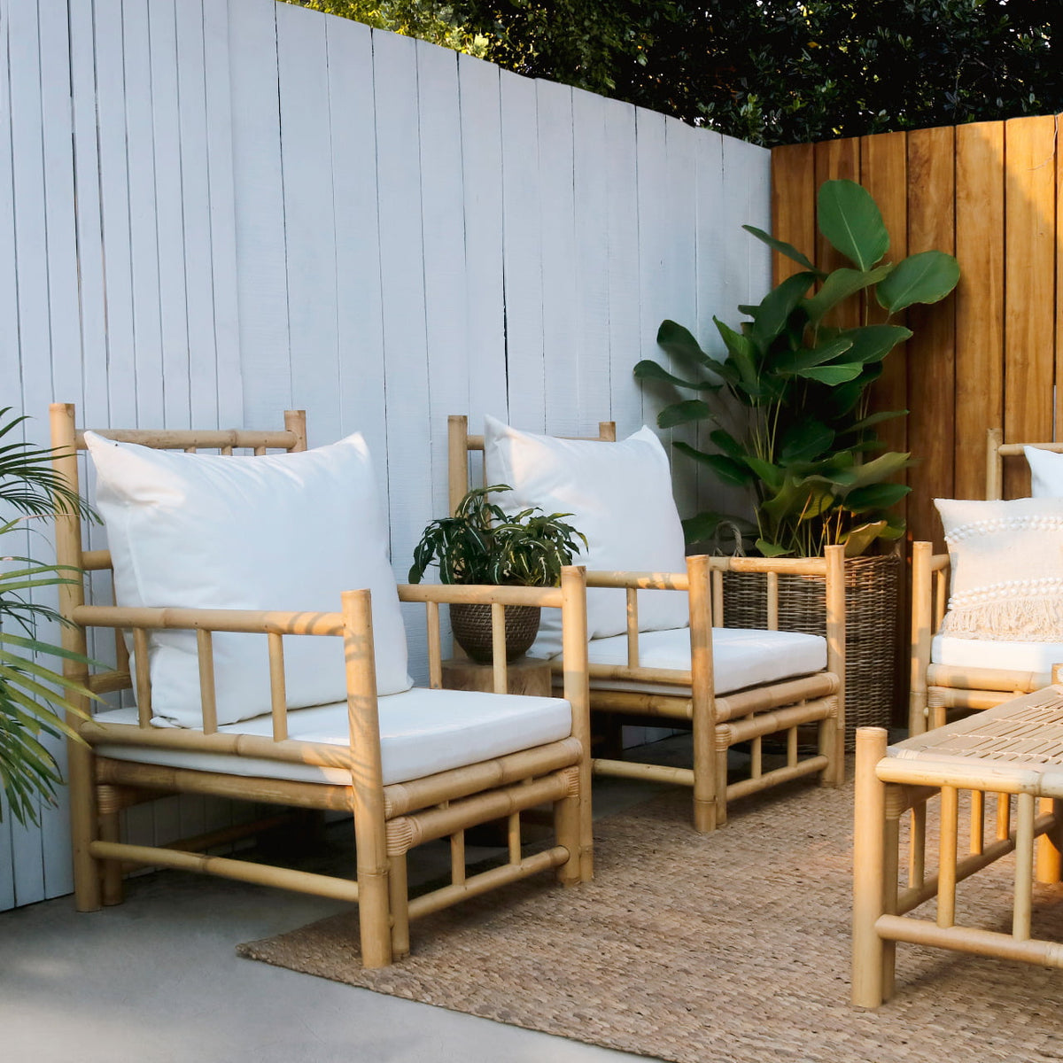 Madrid living set by BaliSouk – boho furniture made in Bali