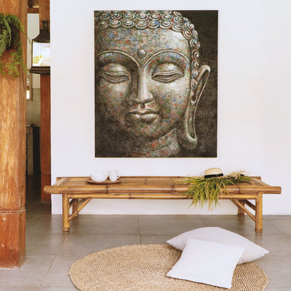 Bamboo bench – Guadalajara – boho furniture handmade in Bali by BaliSouk