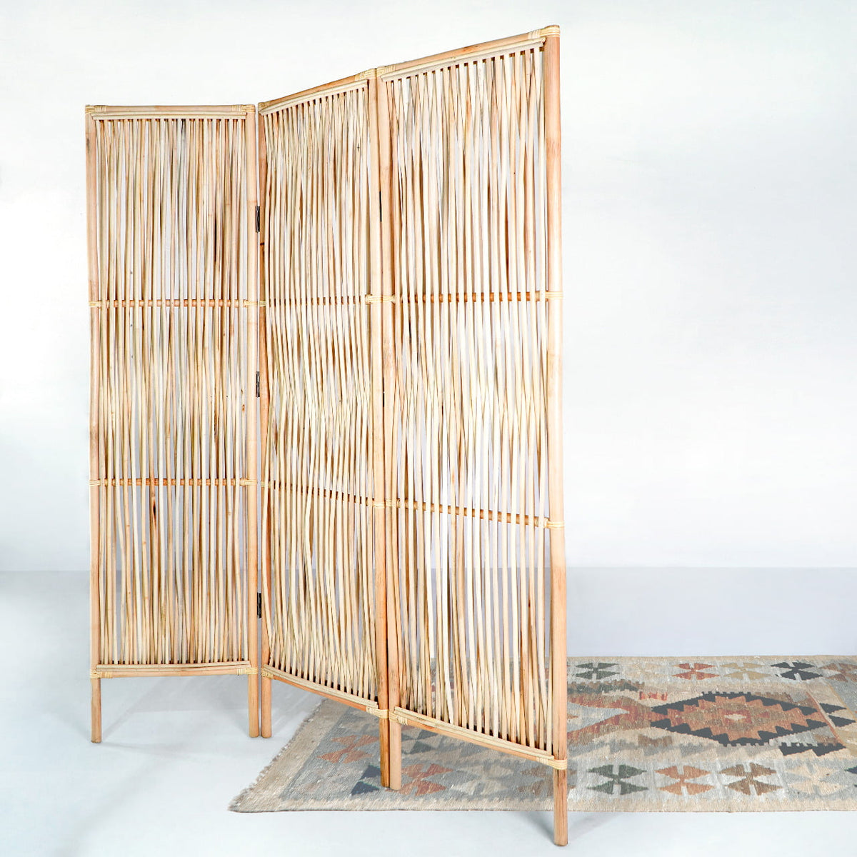 Arratan room divider, boho decor handmade by Balinese artisans